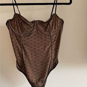 White Fox No Looking Back Bodysuit Black